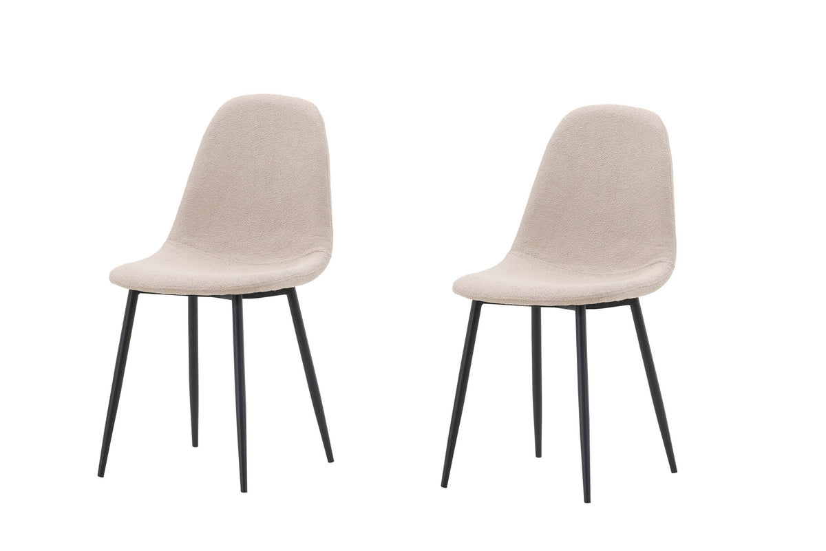 Polar Stuhl in Beige/Schwarz präsentiert im Onlineshop von KAQTU Design AG. Stuhl ist von Venture Home