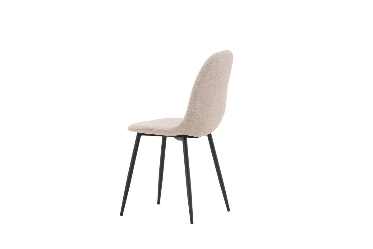 Polar Stuhl in Beige/Schwarz präsentiert im Onlineshop von KAQTU Design AG. Stuhl ist von Venture Home