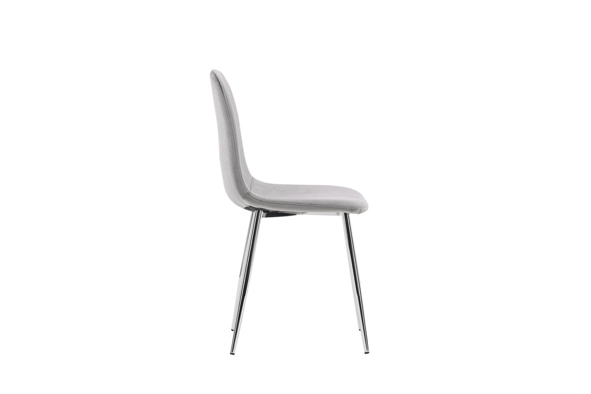 Eva Stuhl in Hellgrau präsentiert im Onlineshop von KAQTU Design AG. Stuhl ist von Venture Home