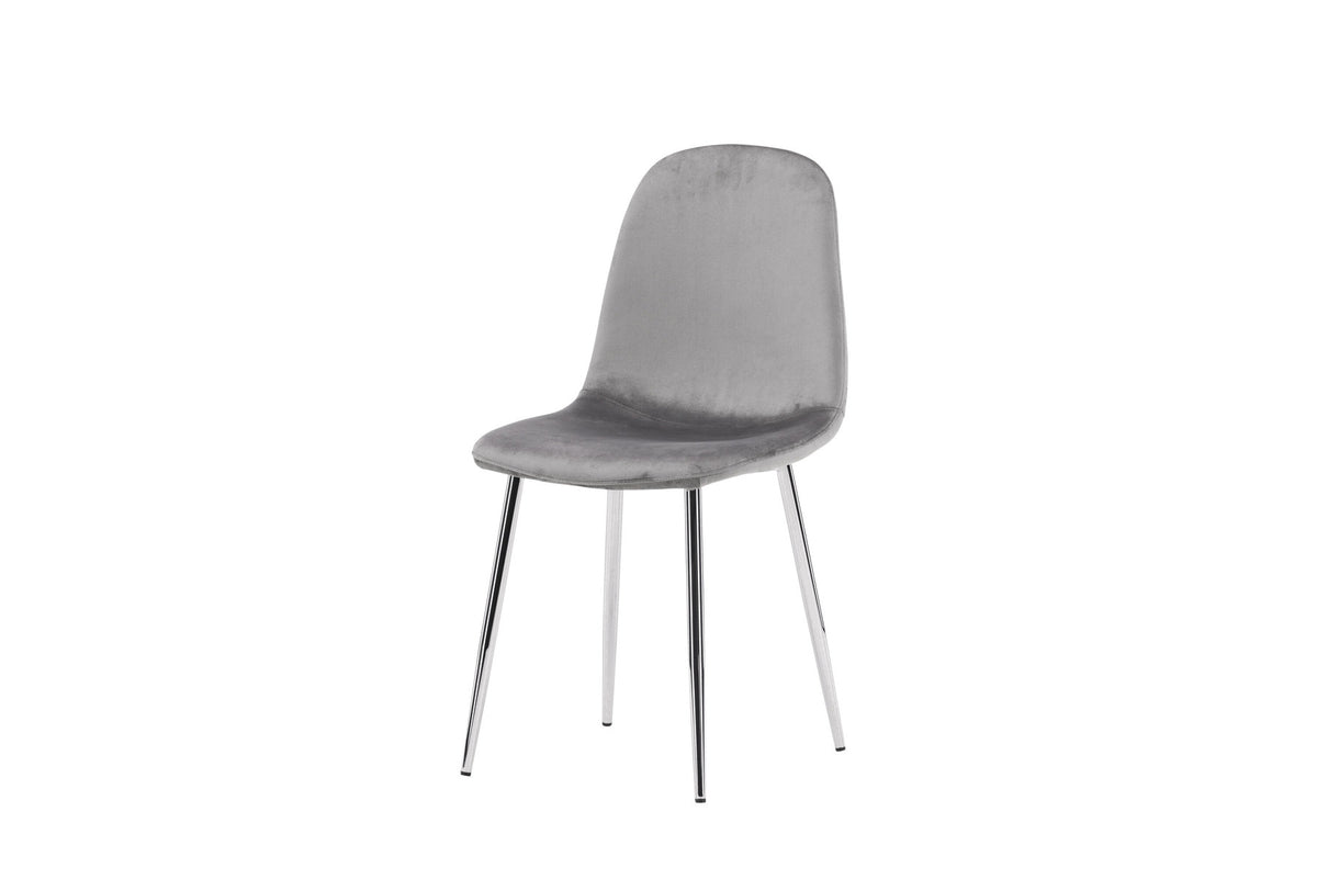 Eva Stuhl in Hellgrau präsentiert im Onlineshop von KAQTU Design AG. Stuhl ist von Venture Home