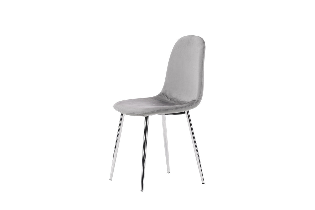 Eva Stuhl in Hellgrau präsentiert im Onlineshop von KAQTU Design AG. Stuhl ist von Venture Home