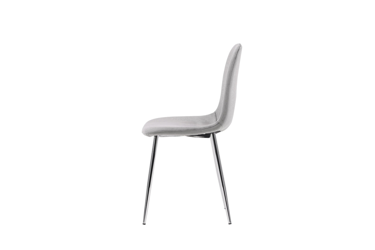 Eva Stuhl in Hellgrau präsentiert im Onlineshop von KAQTU Design AG. Stuhl ist von Venture Home