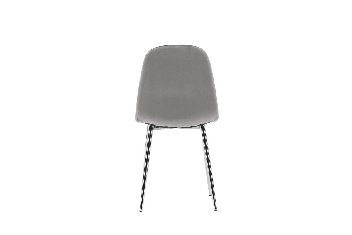 Eva Stuhl in Hellgrau präsentiert im Onlineshop von KAQTU Design AG. Stuhl ist von Venture Home