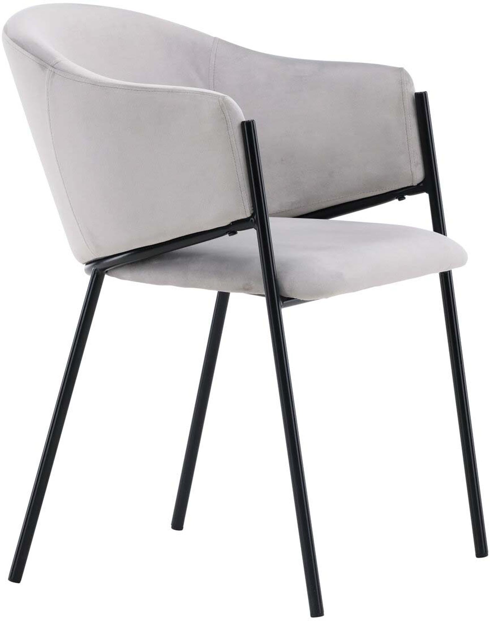 Evelina Stuhl: Eleganter Schalenstuhl aus Samt und Stahl, vereint nostalgischen Charme mit modernem Design für stilvolle Essbereiche.