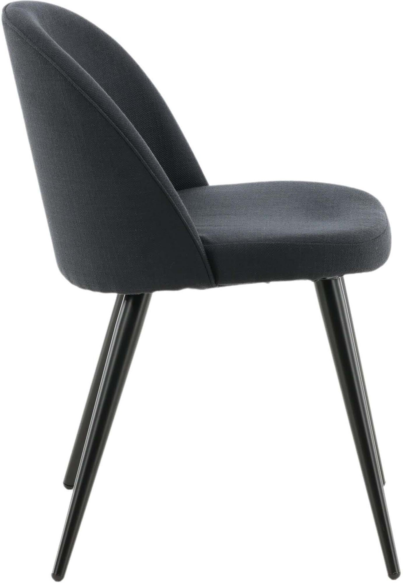 Eleganter Velvet Stuhl von Venture Home: Hochwertiger Samt, ergonomisches Design und moderne Metallbeine für stilvollen Komfort in jedem Essbereich.