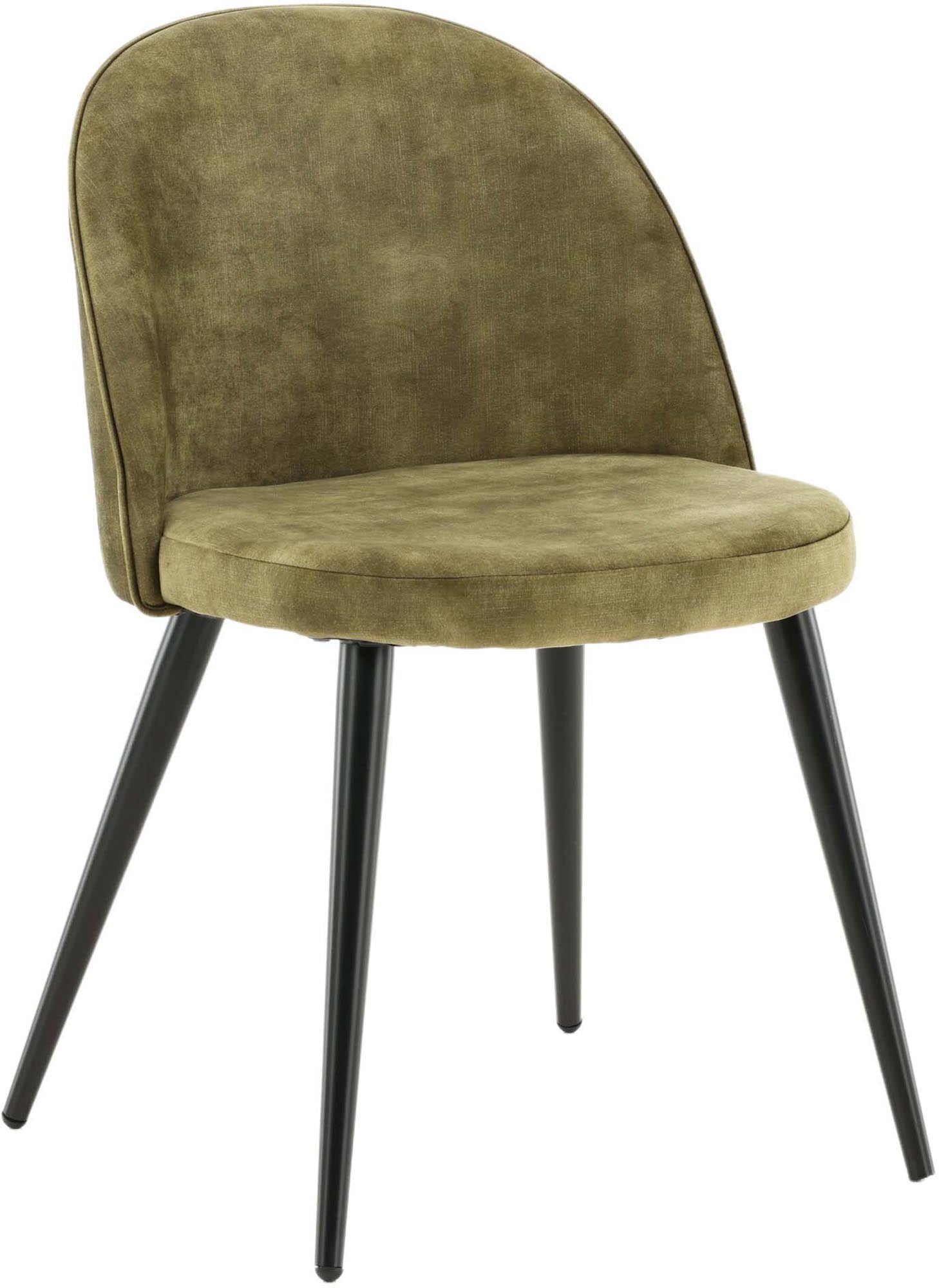 Luxuriöser Velvet Stuhl von Venture Home: Edler Samtbezug, ergonomische Form und stilvolle Metallbeine für ein unvergessliches Sitzerlebnis.