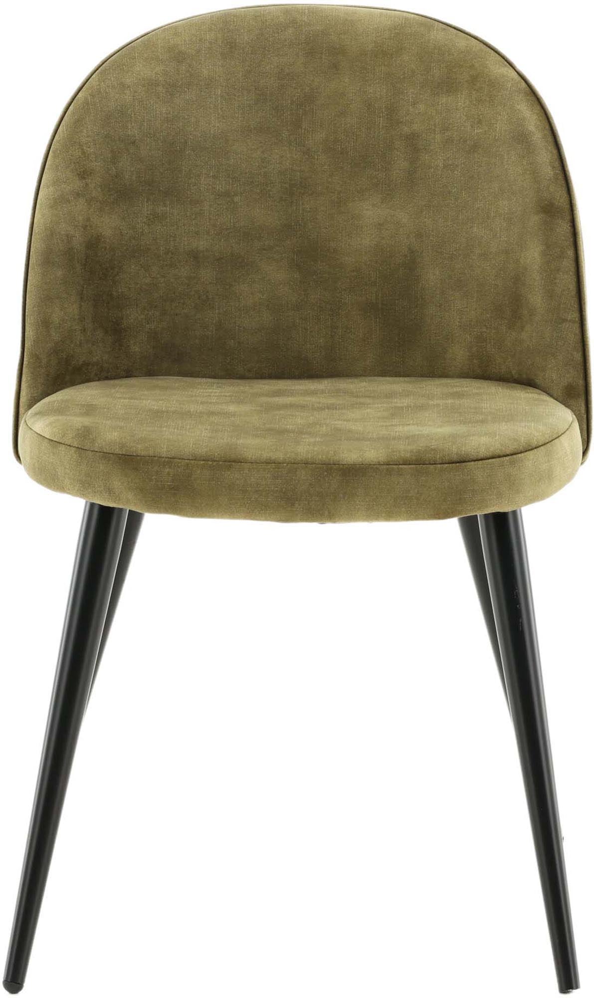 Eleganter Velvet Stuhl von Venture Home: Hochwertiger Samt, ergonomisches Design und moderne Metallbeine für stilvollen Komfort in jedem Essbereich.