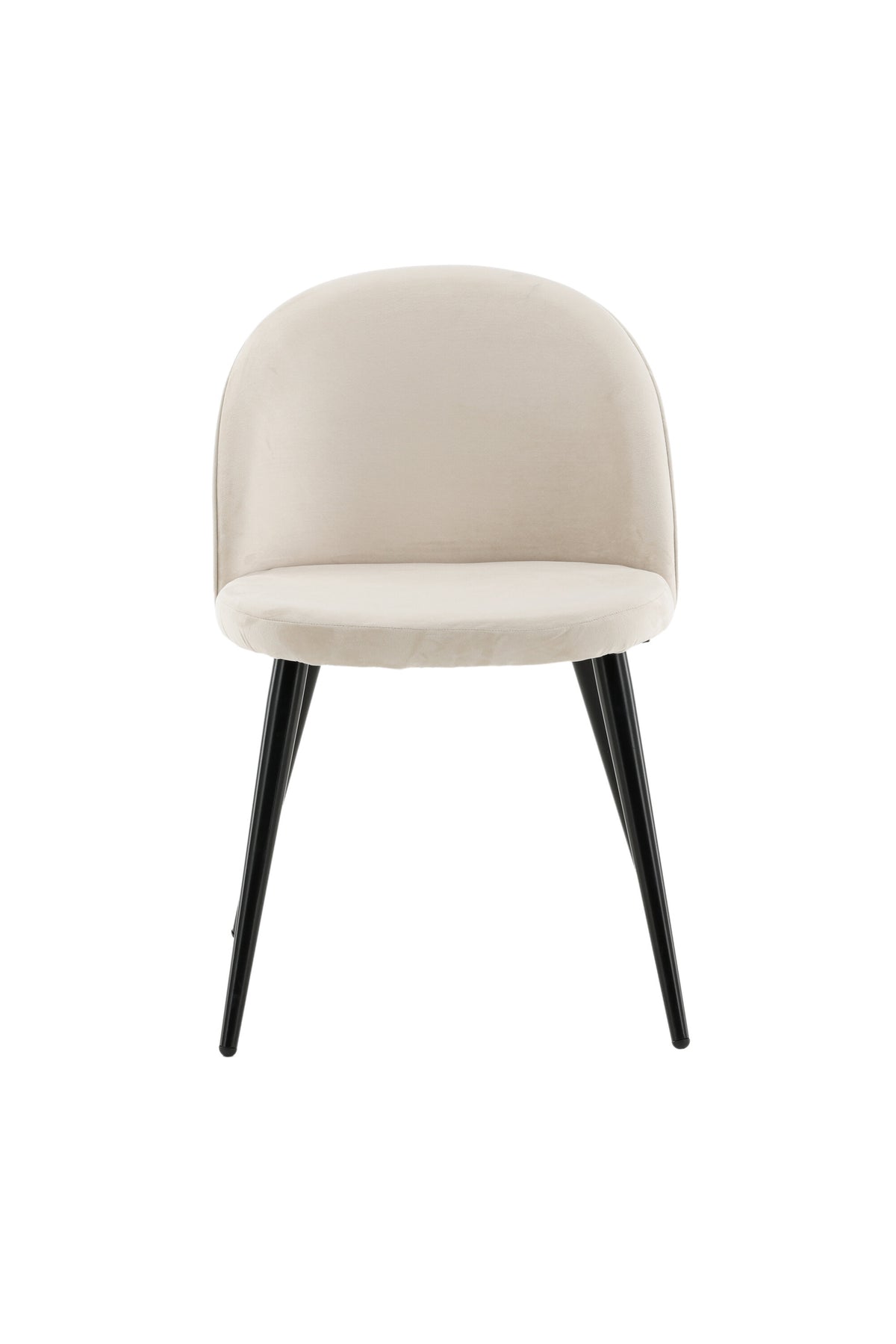 Velvet Matstol Stuhl in Beige / Schwarz präsentiert im Onlineshop von KAQTU Design AG. Schalenstuhl ist von Venture Home