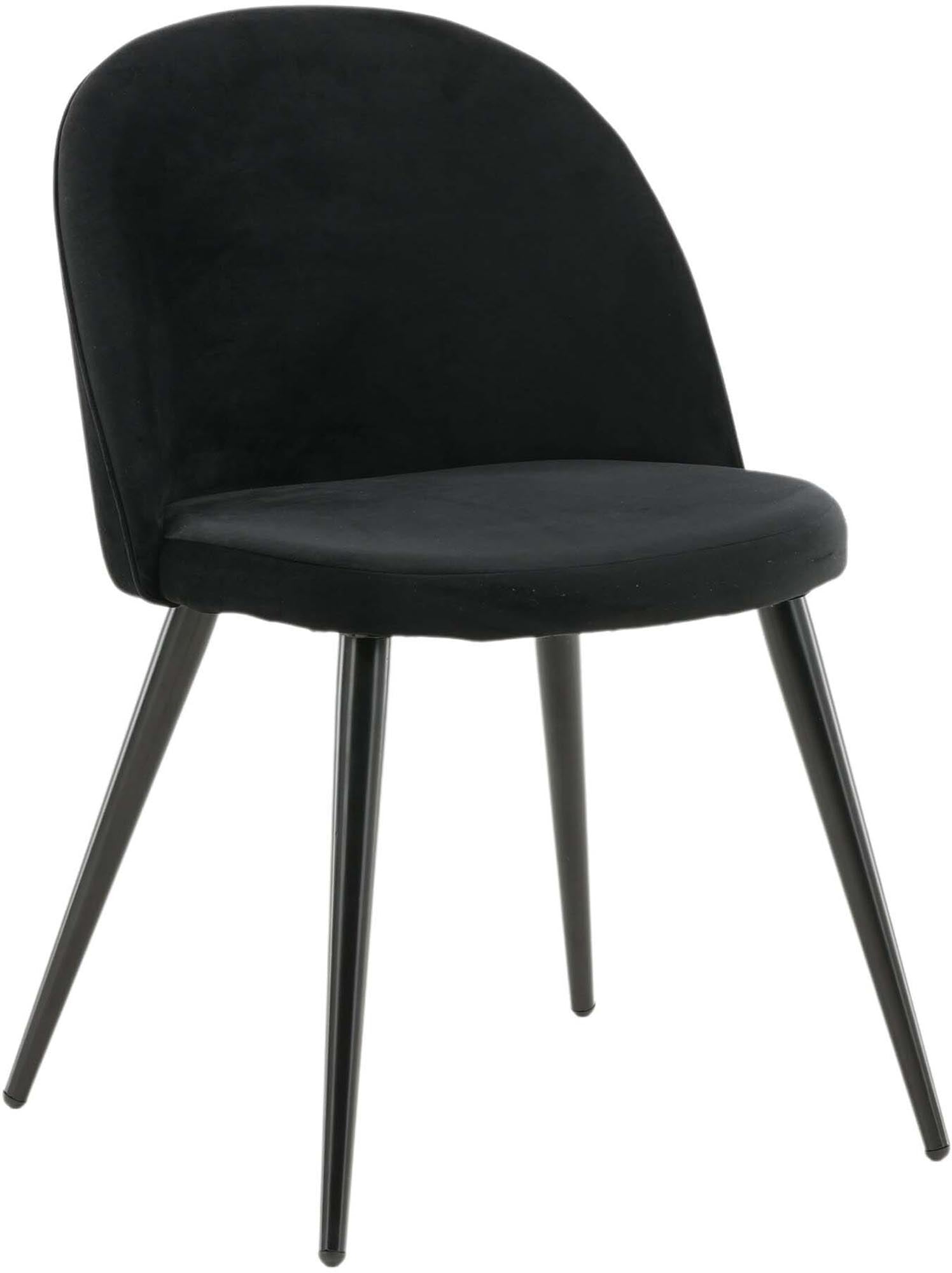 Luxuriöser Velvet Matstol Stuhl von Venture Home, ideal für Esszimmer und Wohnzimmer. Ergonomisch, bequem und in edlem Meerblau.