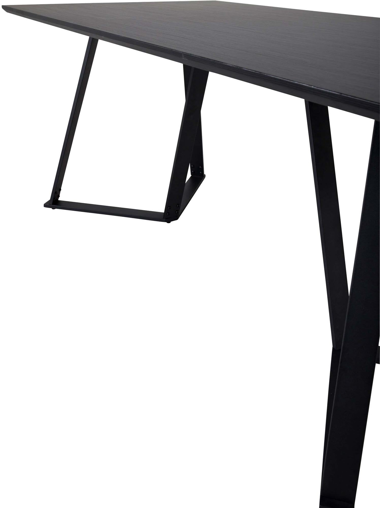 Moderner Marina Tisch von Venture Home: Eleganz und Funktionalität vereint, mit MDF-Platte und Metallbeinen, ideal für stilvolle Esszimmer.