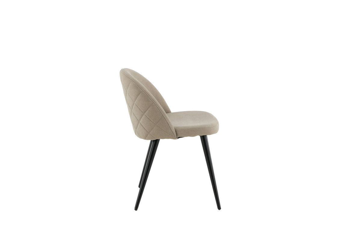 Velvet Stitches Stuhl in Beige präsentiert im Onlineshop von KAQTU Design AG. Stuhl ist von Venture Home