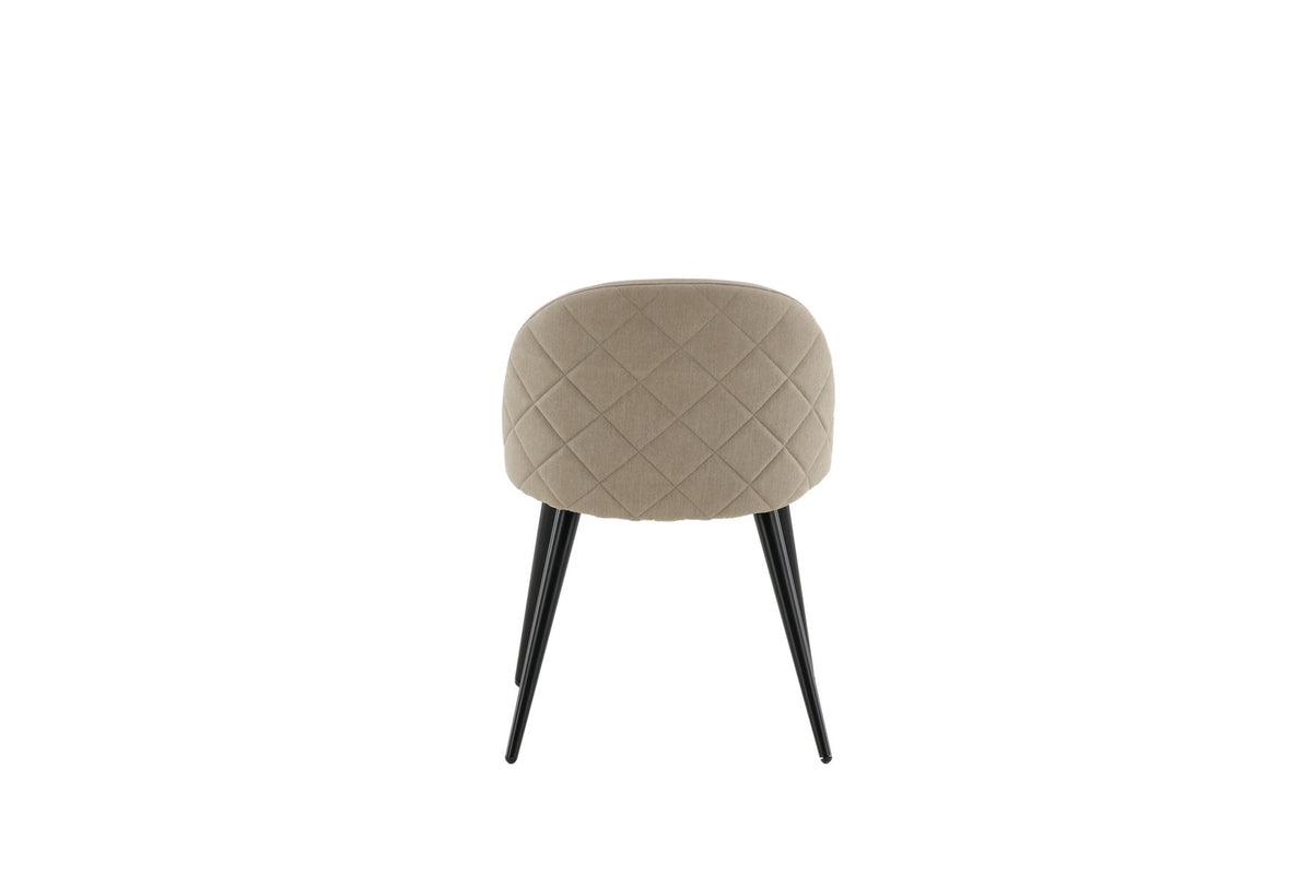 Velvet Stitches Stuhl in Beige präsentiert im Onlineshop von KAQTU Design AG. Stuhl ist von Venture Home