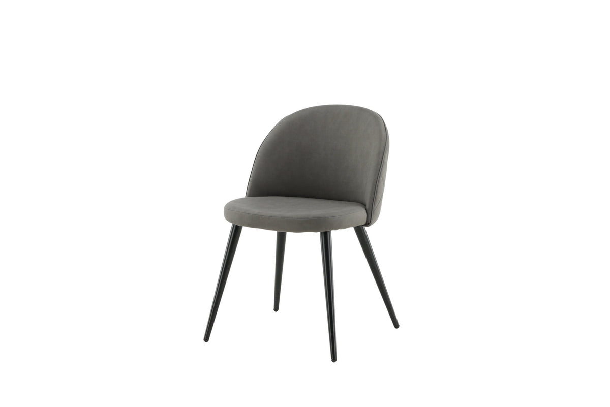 Velvet Stitches Stuhl in Grau präsentiert im Onlineshop von KAQTU Design AG. Stuhl ist von Venture Home
