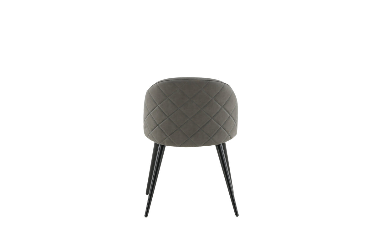 Velvet Stitches Stuhl in Grau präsentiert im Onlineshop von KAQTU Design AG. Stuhl ist von Venture Home