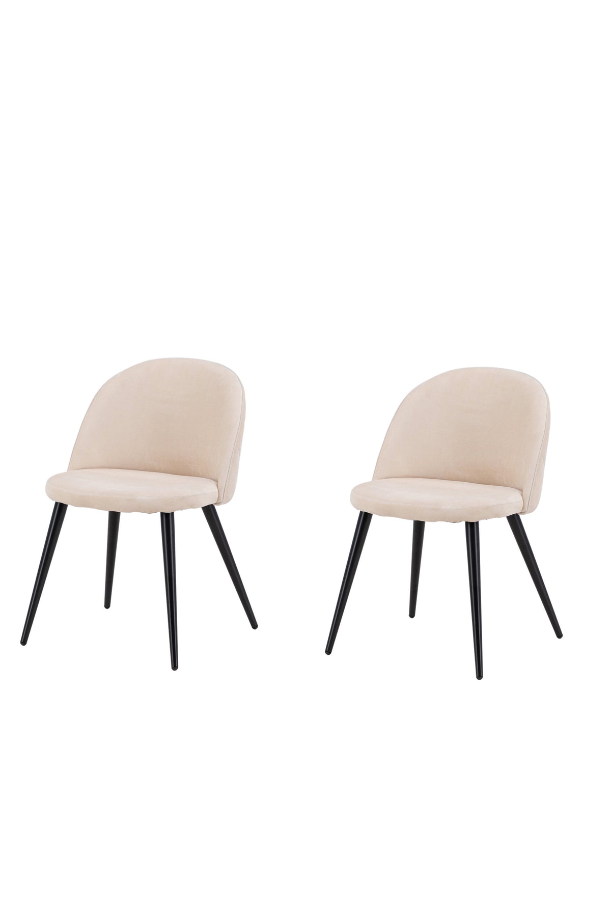 Velvet Stitches Stuhl in Beige präsentiert im Onlineshop von KAQTU Design AG. Schalenstuhl ist von Venture Home