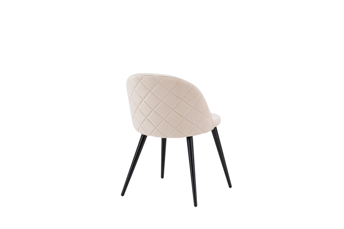 Velvet Stitches Stuhl in Beige präsentiert im Onlineshop von KAQTU Design AG. Schalenstuhl ist von Venture Home