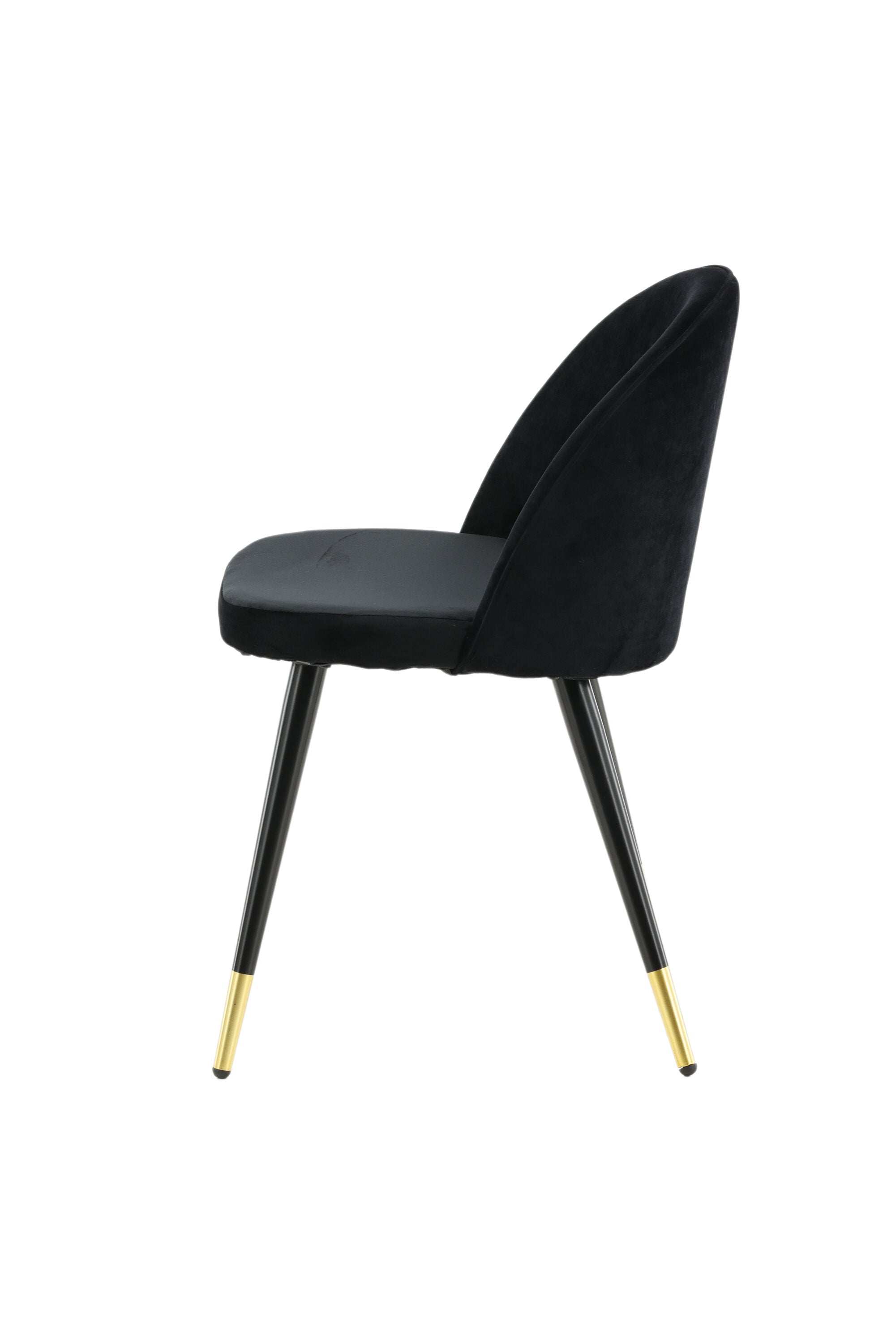 Velvet Stuhl in Schwarz präsentiert im Onlineshop von KAQTU Design AG. Stuhl ist von Venture Home