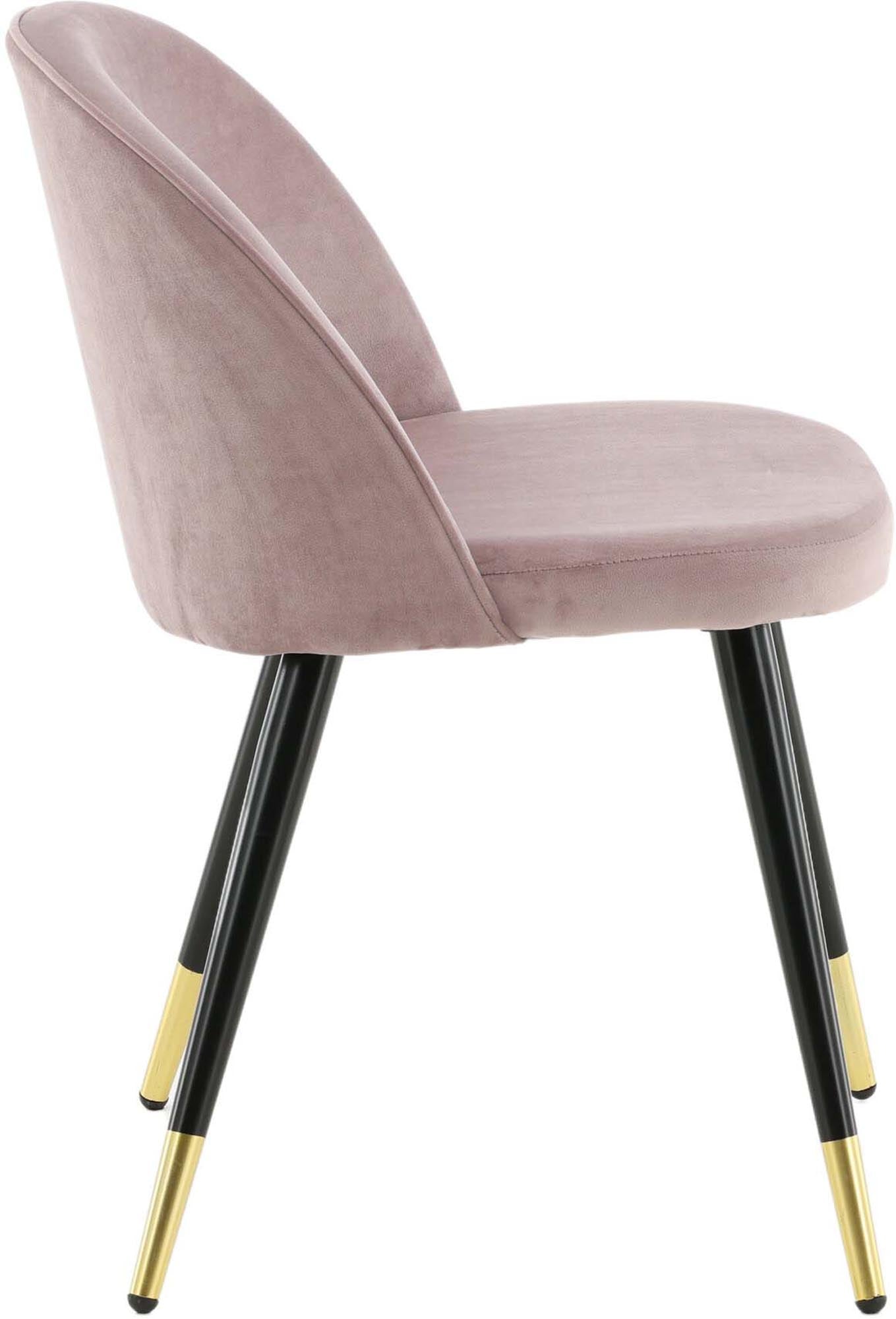 Entdecken Sie den Velvet Stuhl von Venture Home: Luxuriöser Samt, ergonomischer Komfort und modernes Design für Ihr Esszimmer.