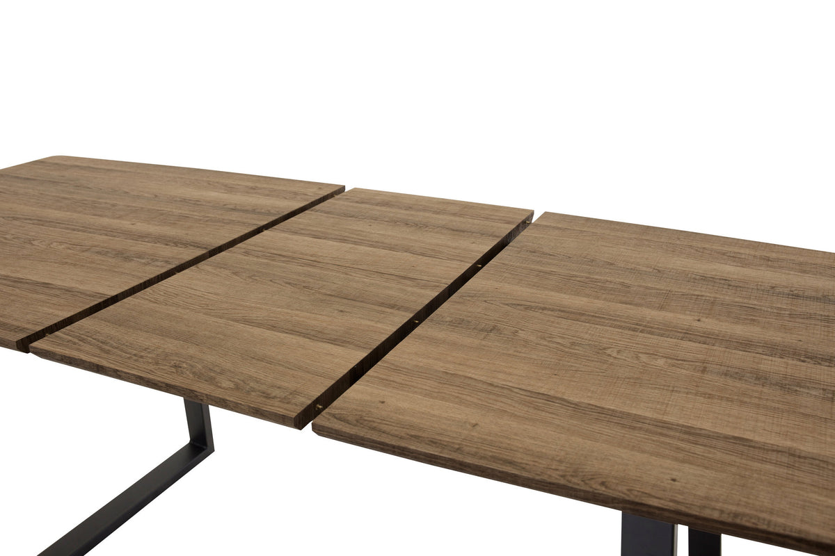 Inka Tisch ausziehbar in Nussbaum präsentiert im Onlineshop von KAQTU Design AG. Esstisch ist von Venture Home