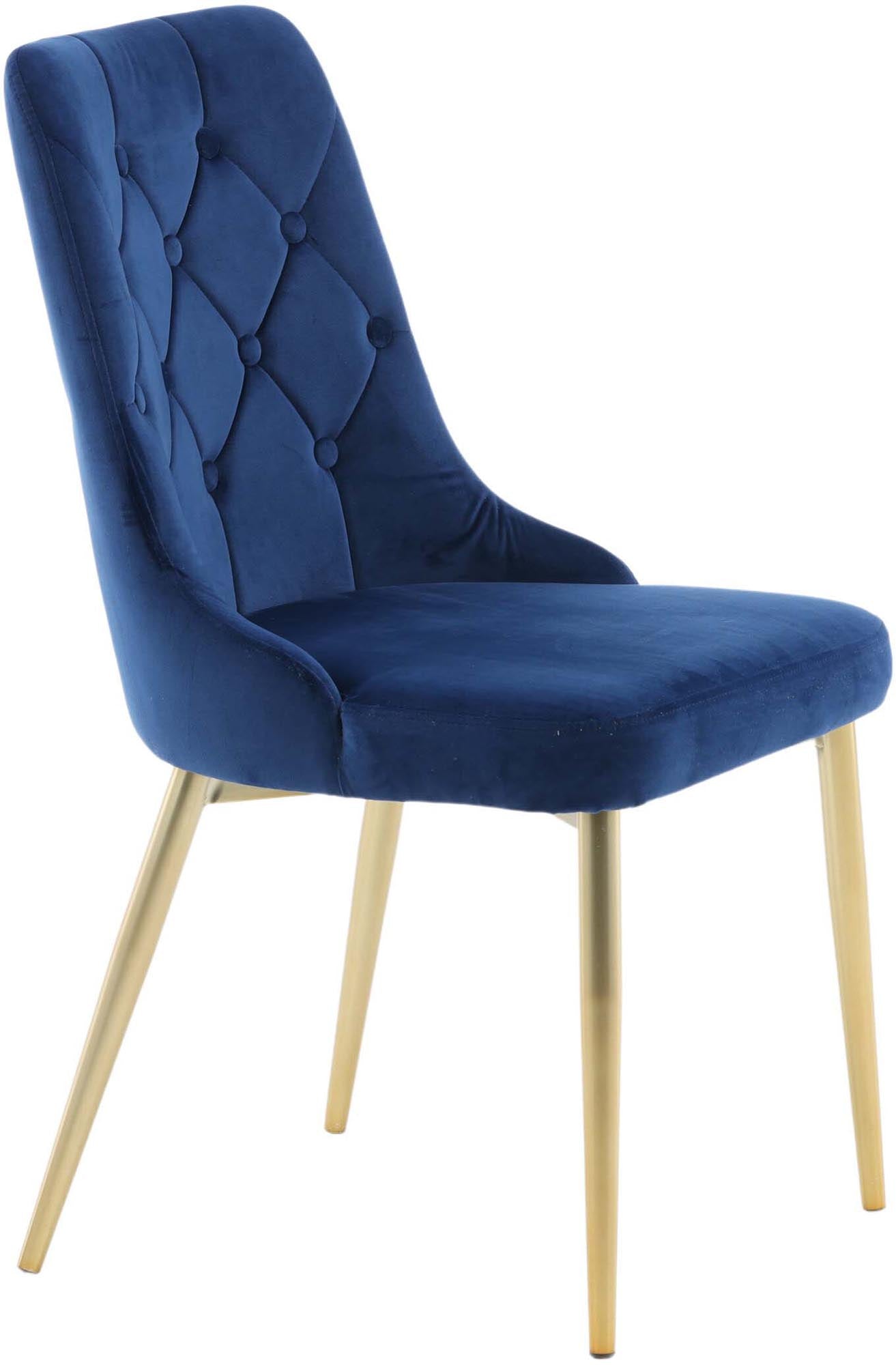 Eleganter Velvet Lyx Stuhl von Venture Home für stilvolles Wohnen.