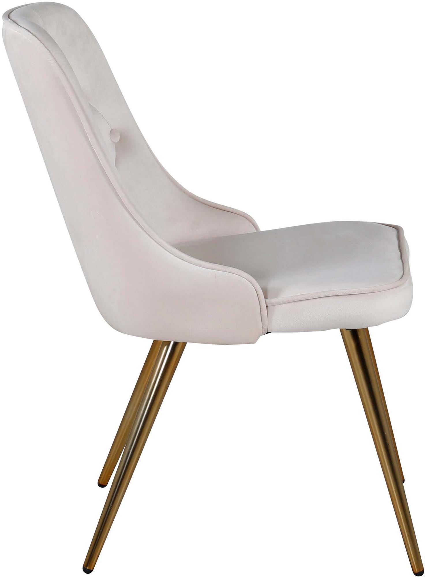 Der Velvet Deluxe Stuhl von Venture Home kombiniert luxuriöses Design mit optimalem Komfort. Ideal für stilvolle Esszimmer!