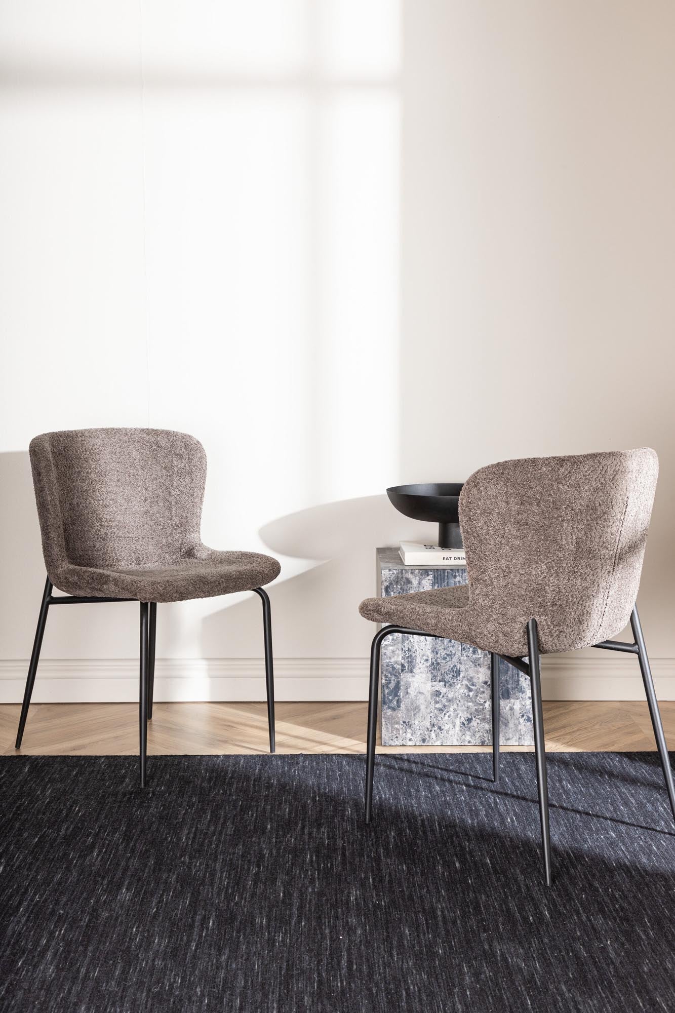 Modesto Stuhl in Dunkelgrau präsentiert im Onlineshop von KAQTU Design AG. Stuhl ist von Venture Home