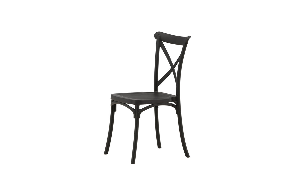 Crosett Stuhl in Schwarz präsentiert im Onlineshop von KAQTU Design AG. Stuhl ist von Venture Home