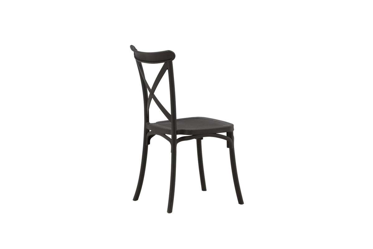 Crosett Stuhl in Schwarz präsentiert im Onlineshop von KAQTU Design AG. Stuhl ist von Venture Home