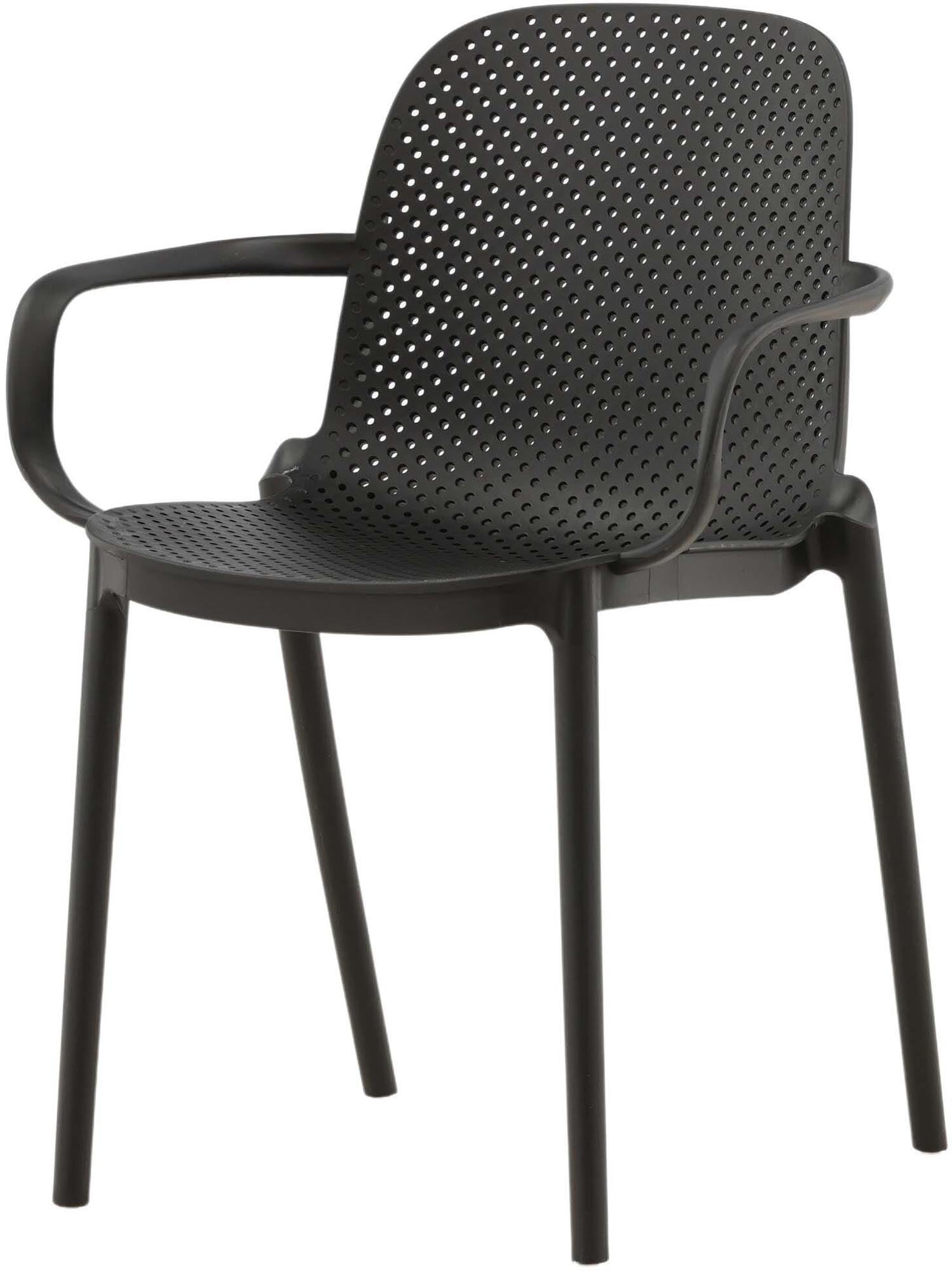 Baltimore Stuhl von Venture Home: Moderner Esszimmerstuhl mit Armlehnen, der Komfort und skandinavisches Design vereint. Ideal für jedes Zuhause.