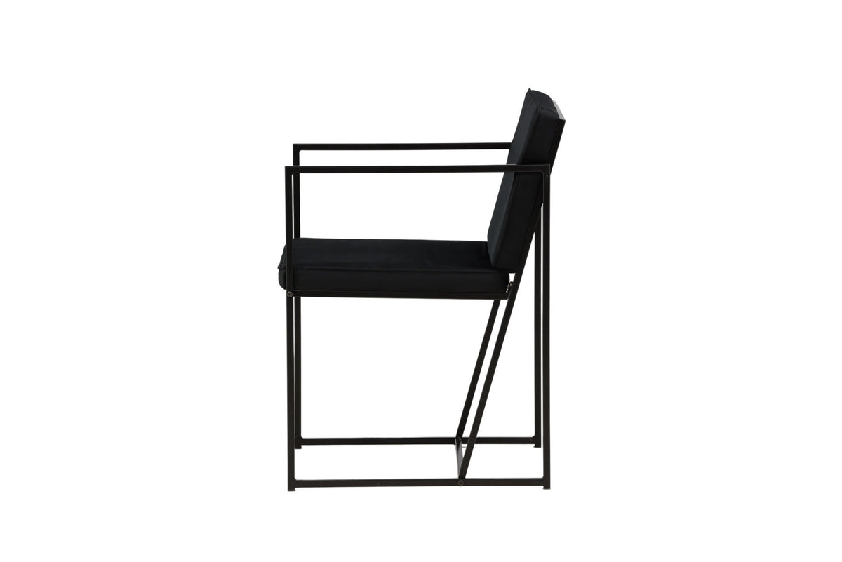 Richmond Stuhl in Schwarz präsentiert im Onlineshop von KAQTU Design AG. Stuhl mit Armlehne ist von Venture Home