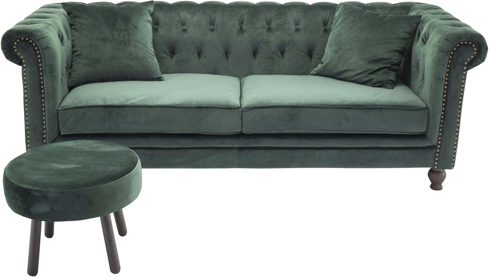 Luxuriöses Velvet 3-Sitzer Sofa von Venture Home – perfekter Mittelpunkt für Ihr Wohnzimmer mit elegantem Design und bequemer Polsterung.