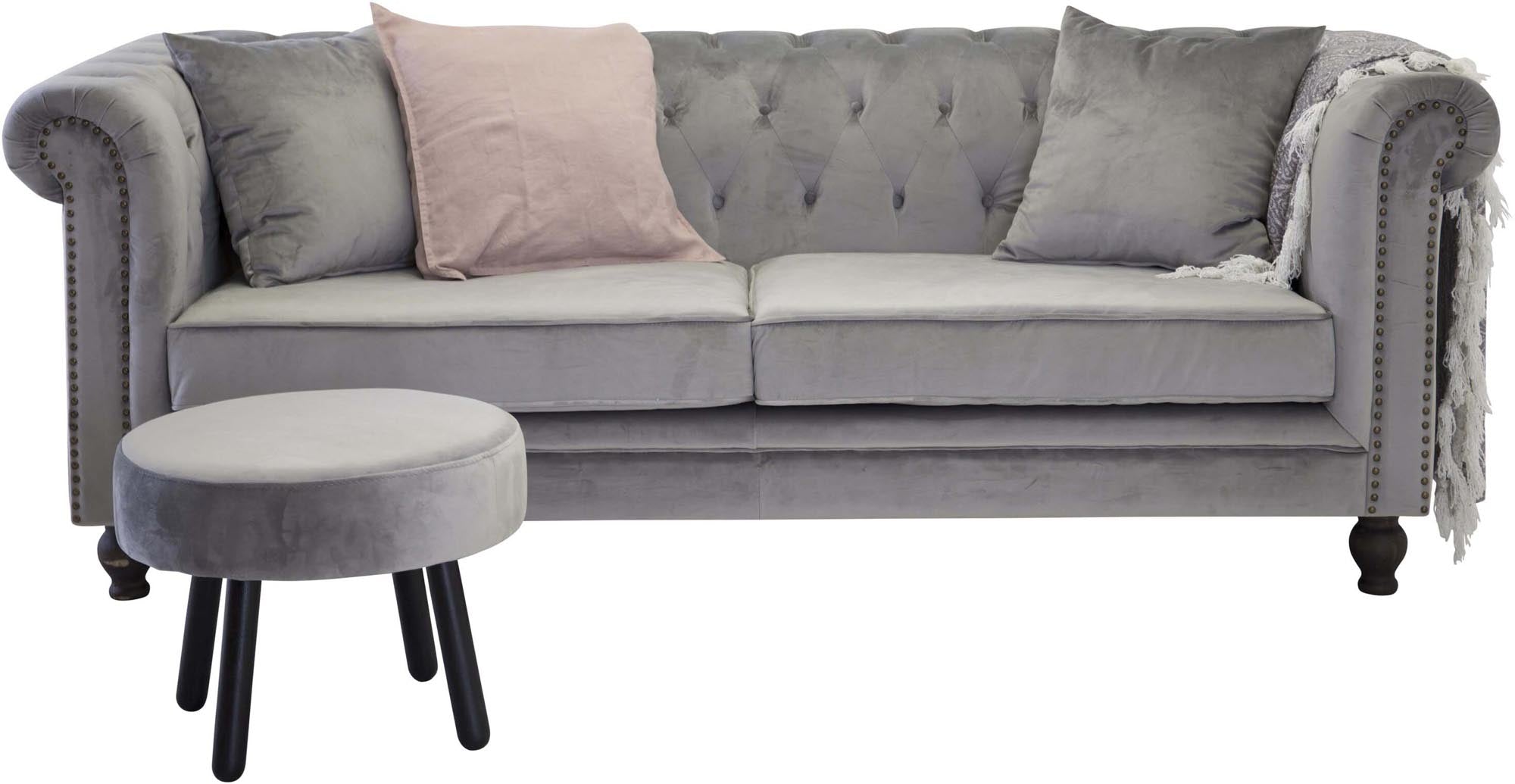 Luxuriöses Velvet 3-Sitzer Sofa für zeitlose Eleganz von Venture Home.