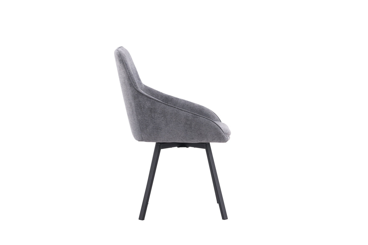 Rosie Drehstuhl in Grau präsentiert im Onlineshop von KAQTU Design AG. Drehstuhl ist von Venture Home
