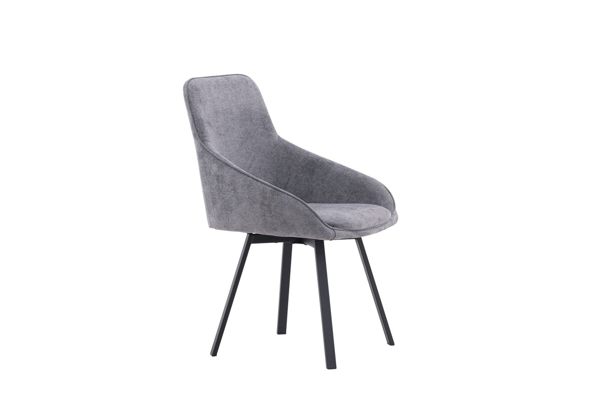 Rosie Drehstuhl in Grau präsentiert im Onlineshop von KAQTU Design AG. Drehstuhl ist von Venture Home