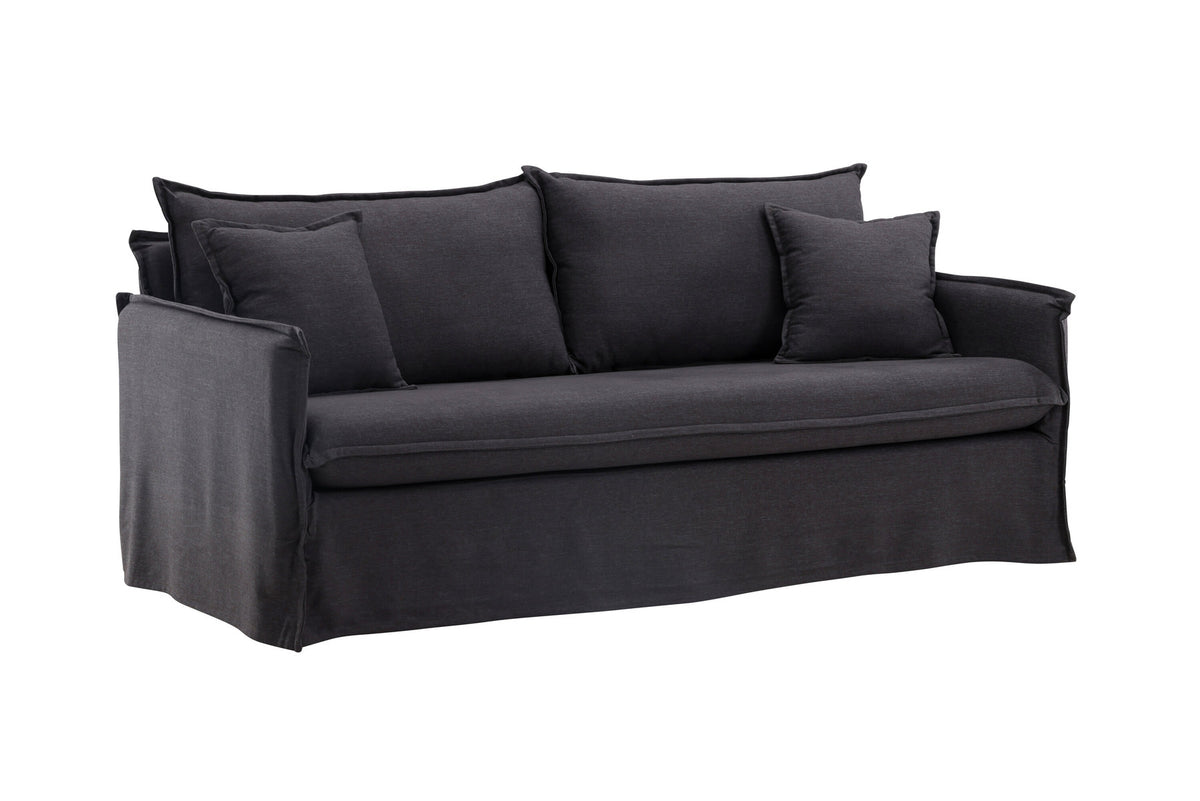 Nova 3 Sitzer Sofa in Schwarz präsentiert im Onlineshop von KAQTU Design AG. 3er Sofa ist von Venture Home