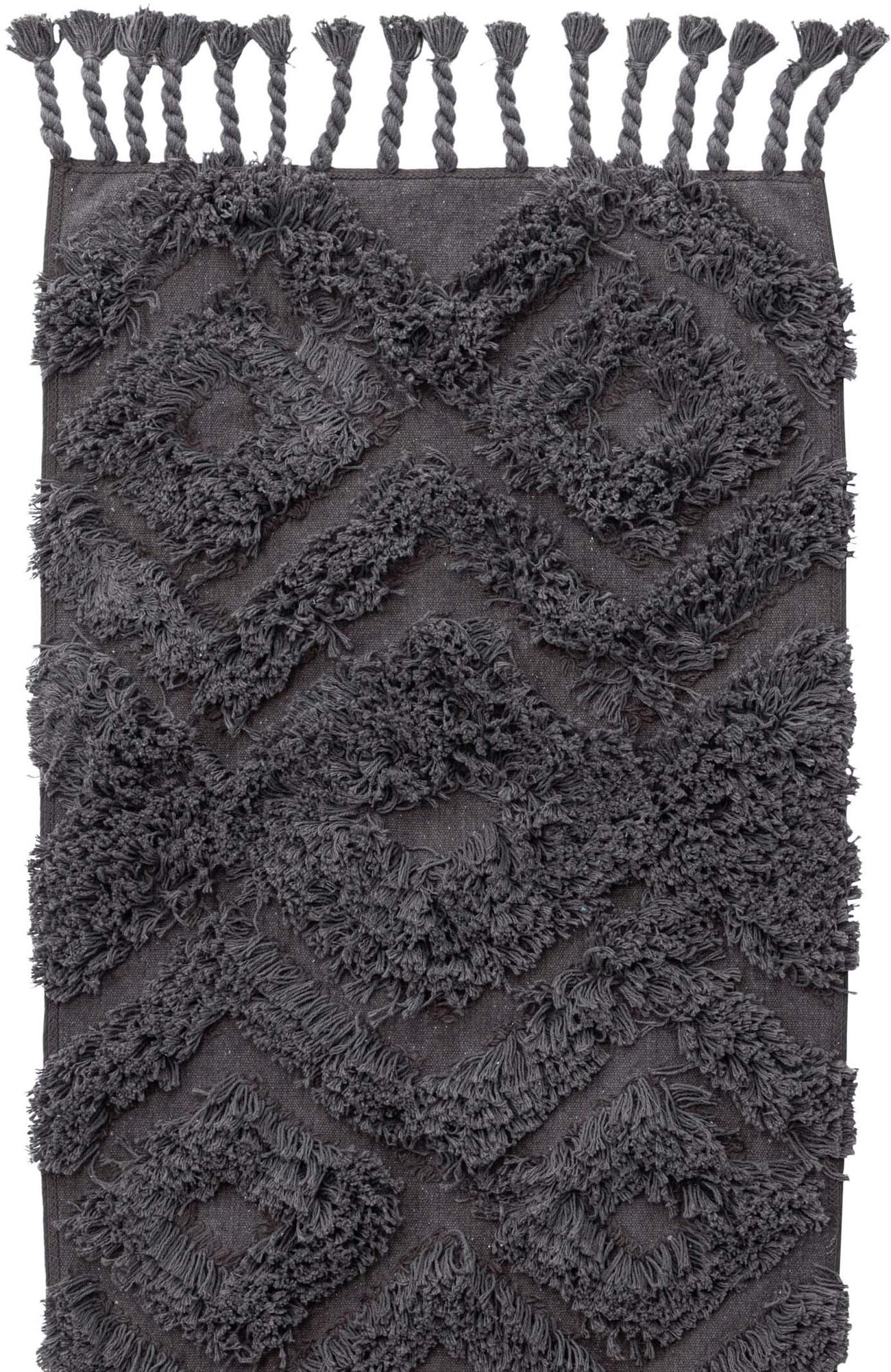 Hilma Teppich in Dunkelgrau präsentiert im Onlineshop von KAQTU Design AG. Teppich ist von Venture Home