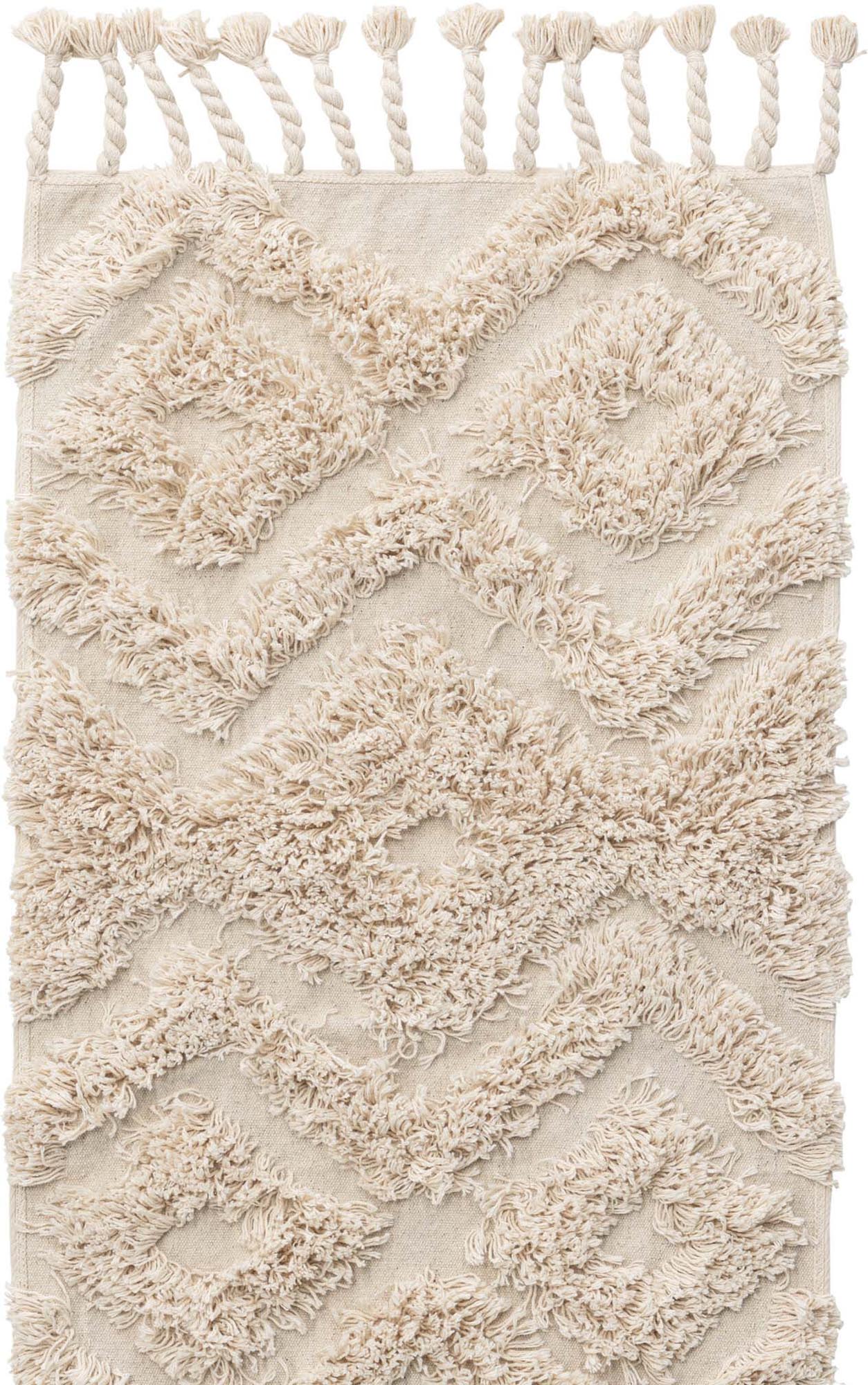 Hilma Teppich in Cremefarben präsentiert im Onlineshop von KAQTU Design AG. Teppich ist von Venture Home