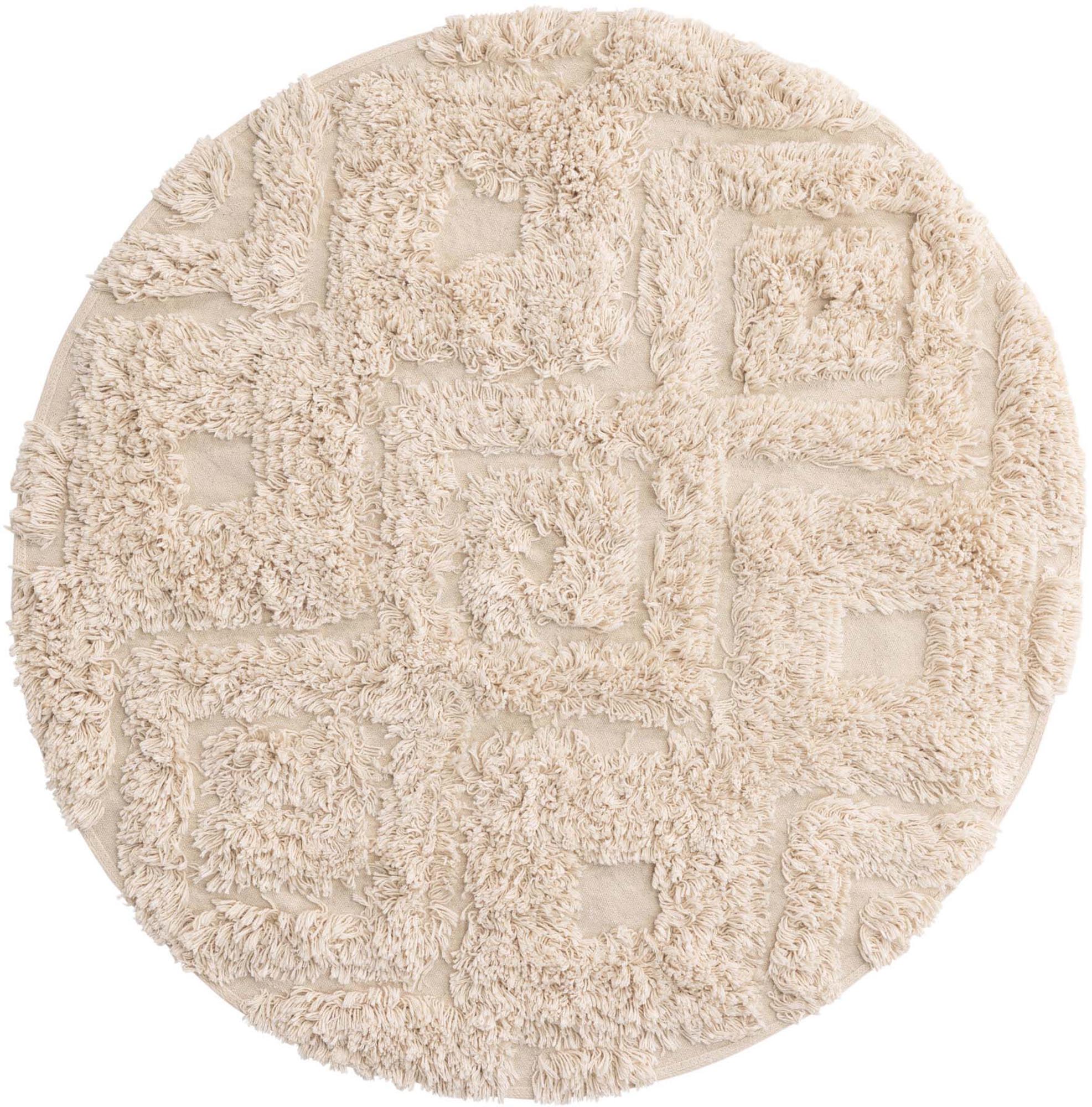 Hilma Teppich in Cremefarben präsentiert im Onlineshop von KAQTU Design AG. Teppich ist von Venture Home