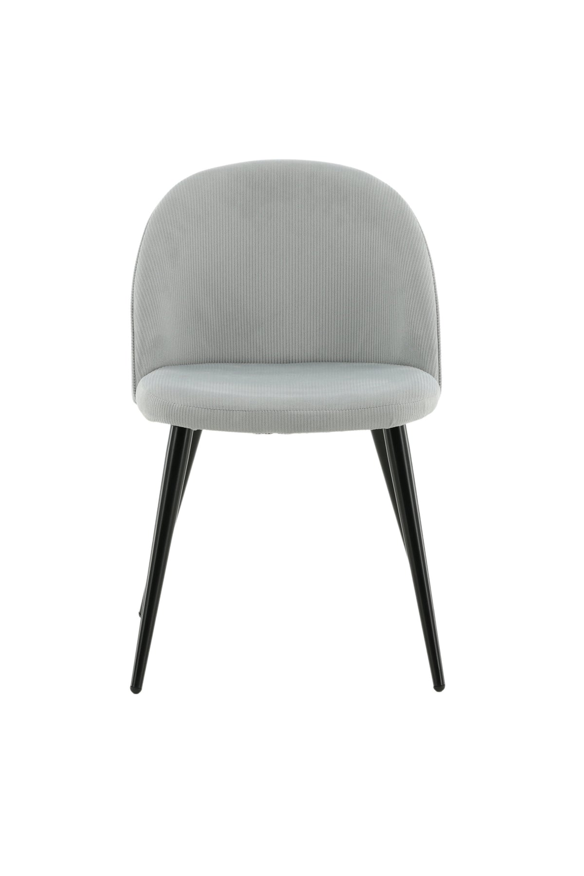 Velvet Matstol Manchester Stuhl in Hellgrau / Schwarz präsentiert im Onlineshop von KAQTU Design AG. Schalenstuhl ist von Venture Home