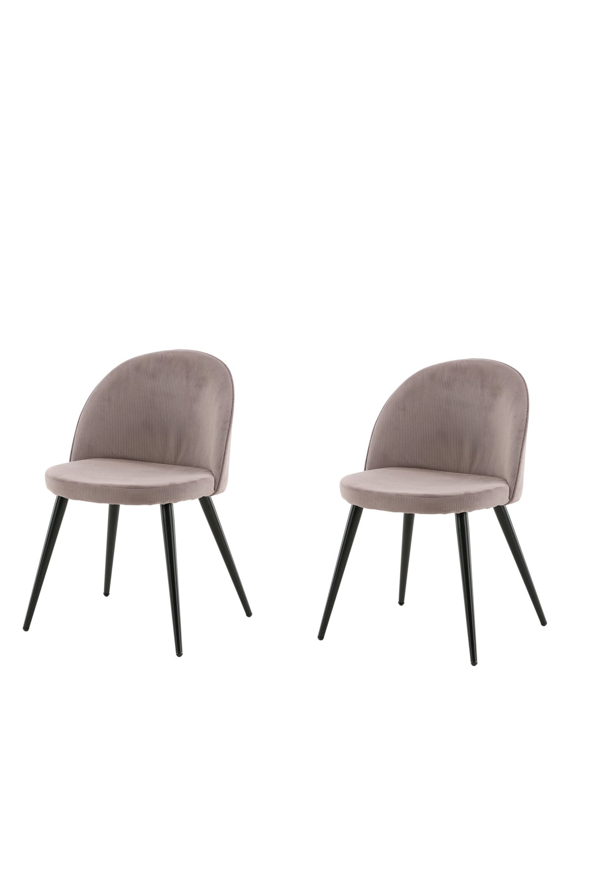 Velvet Matstol Manchester Stuhl in Altrosa / Schwarz präsentiert im Onlineshop von KAQTU Design AG. Schalenstuhl ist von Venture Home