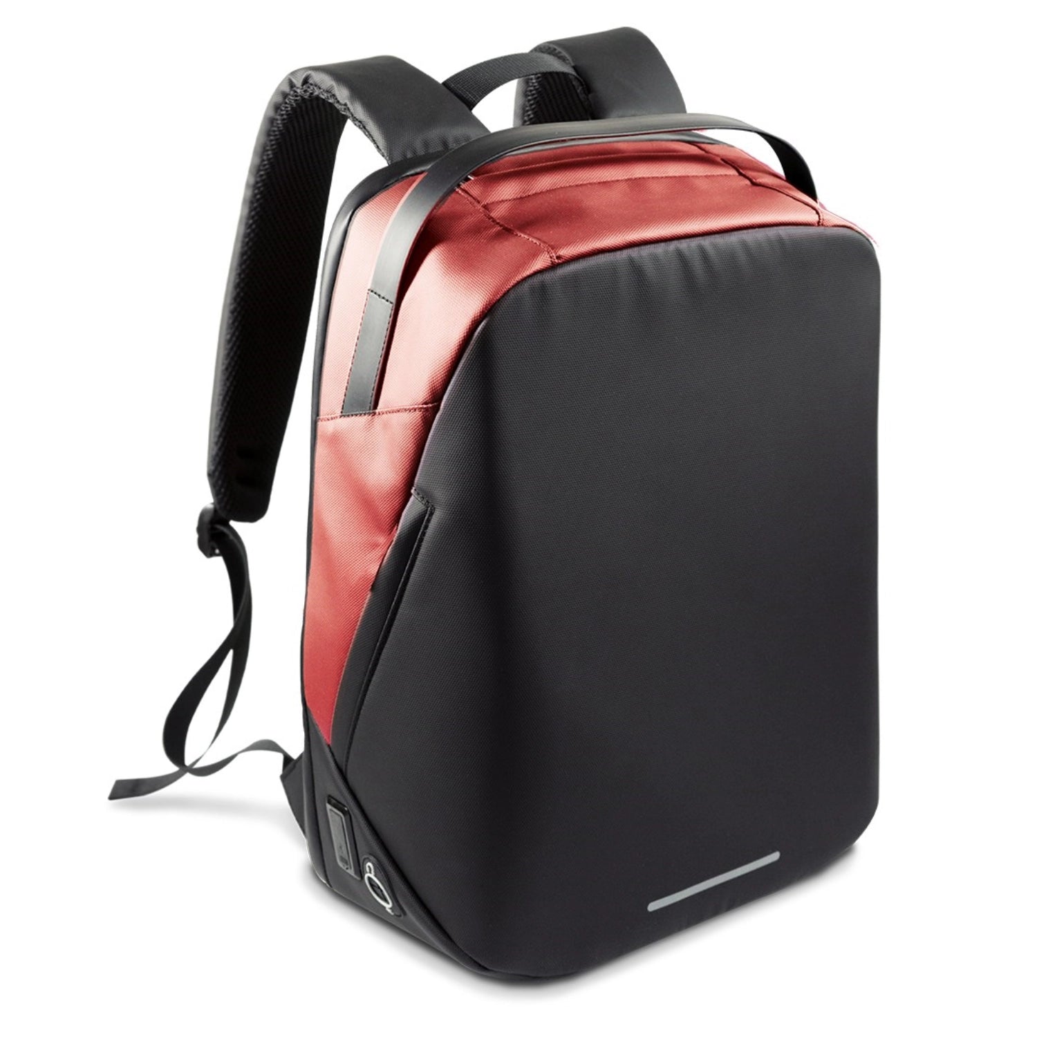 Entdecken Sie den City Life-Rucksack aus RPET (19lt, 32x15x40 cm) in Rot von Easy Life – nachhaltig, stylish und ideal für den urbanen Alltag.