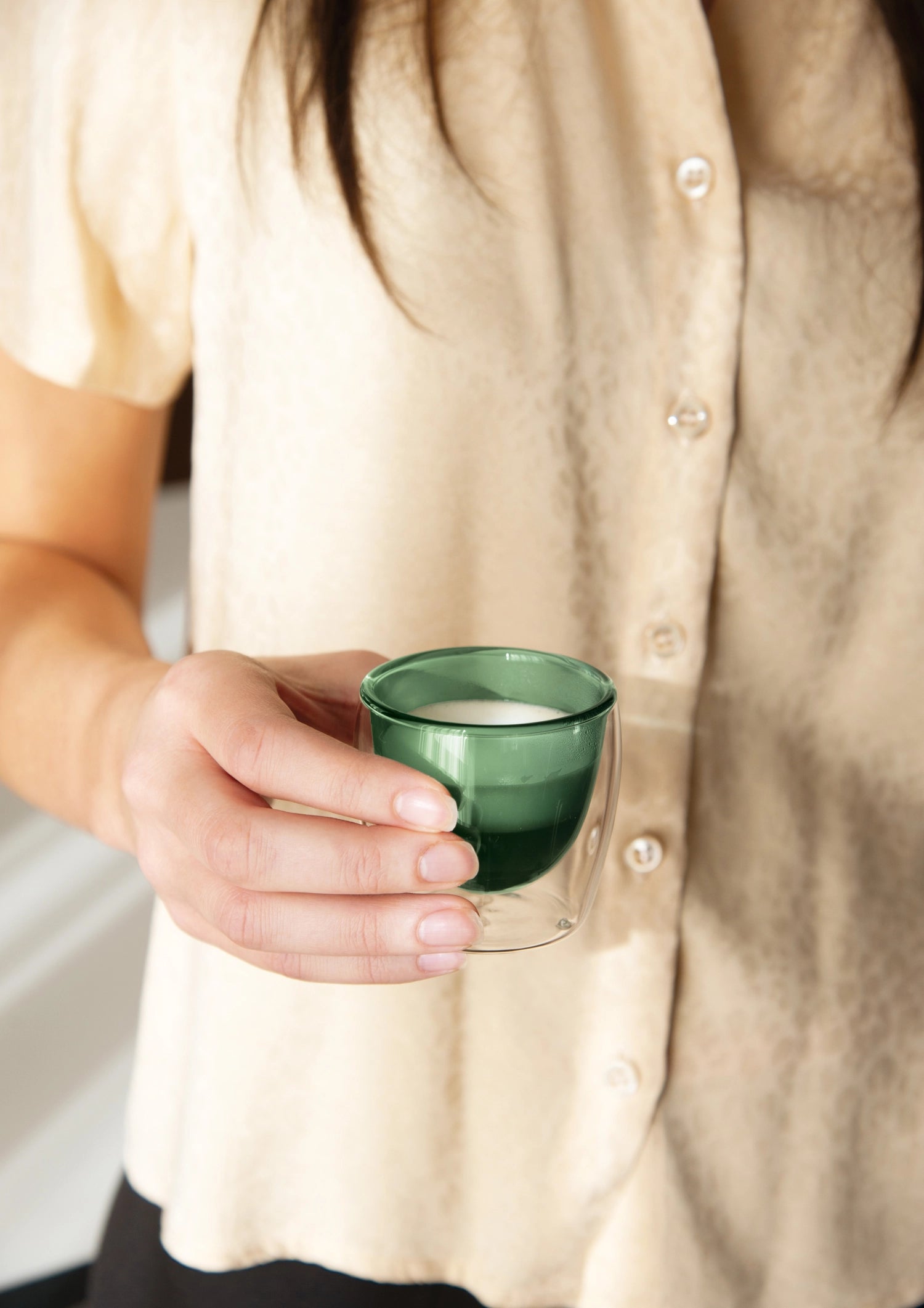 2 Impostare ESPRESSOGLäser doppelw. Verde, 80 ml