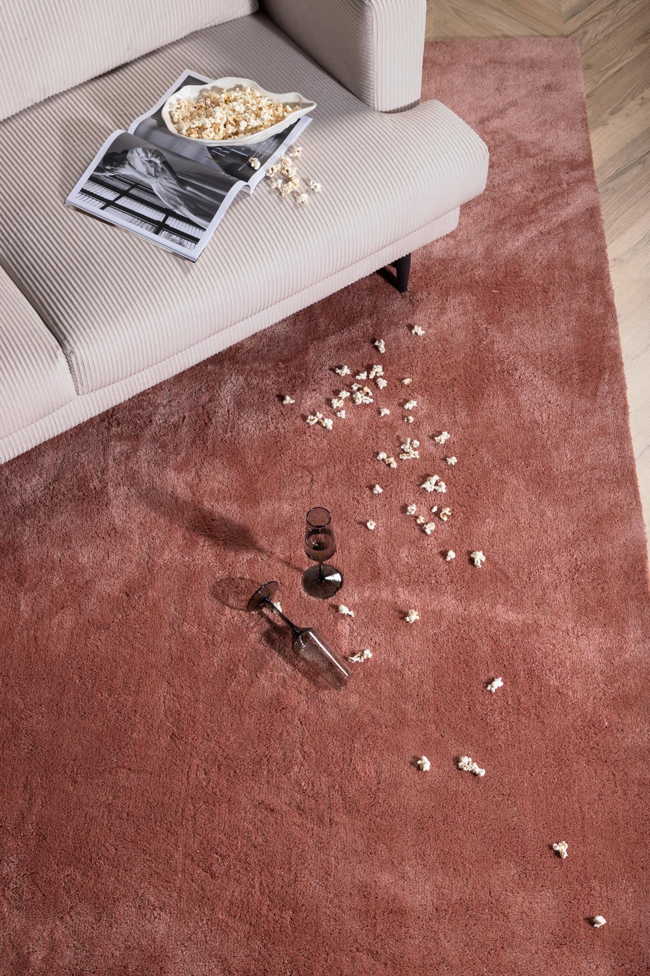 Wunderteppich in Rosa präsentiert im Onlineshop von KAQTU Design AG. Teppich ist von Venture Home