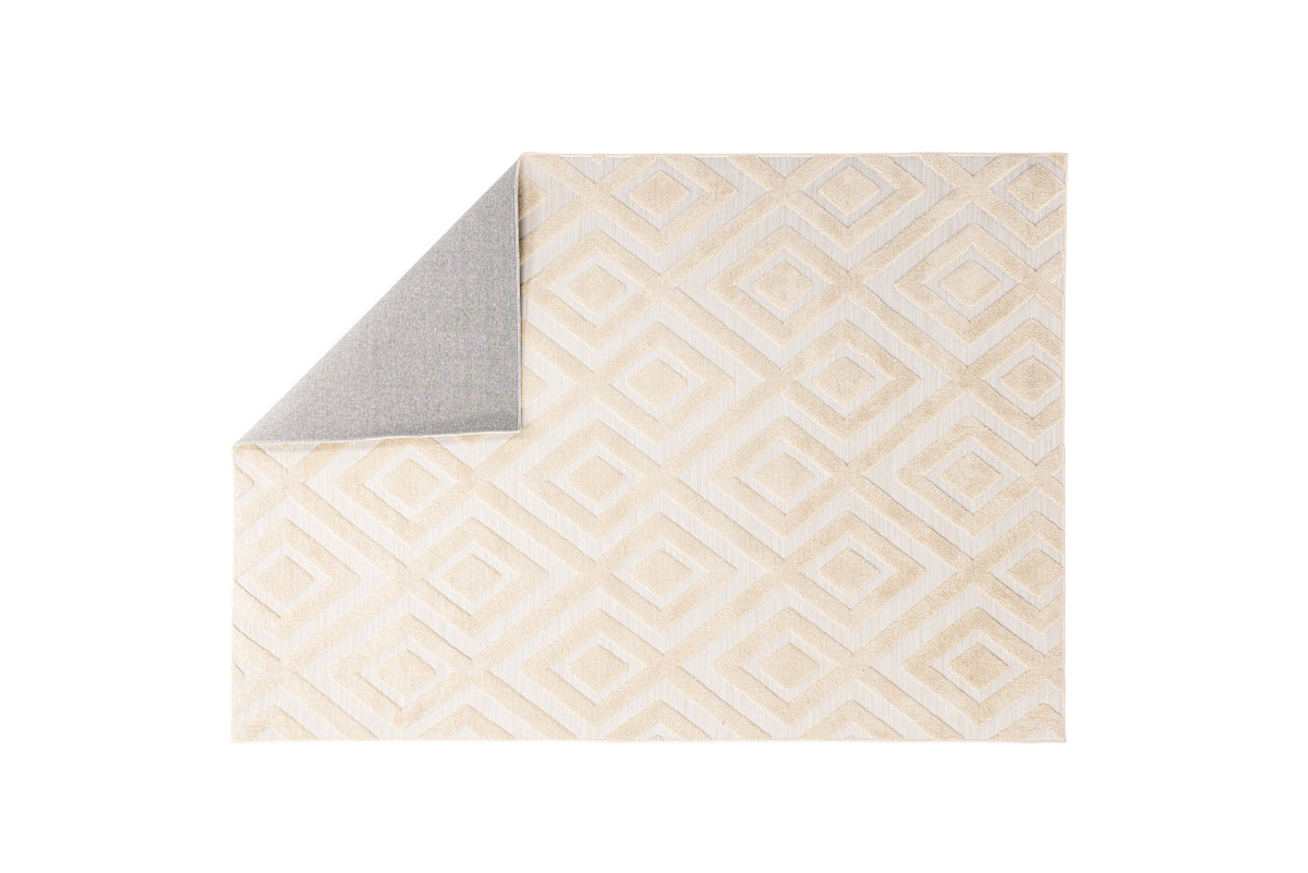 Pia Teppich in Beige präsentiert im Onlineshop von KAQTU Design AG. Teppich ist von Venture Home