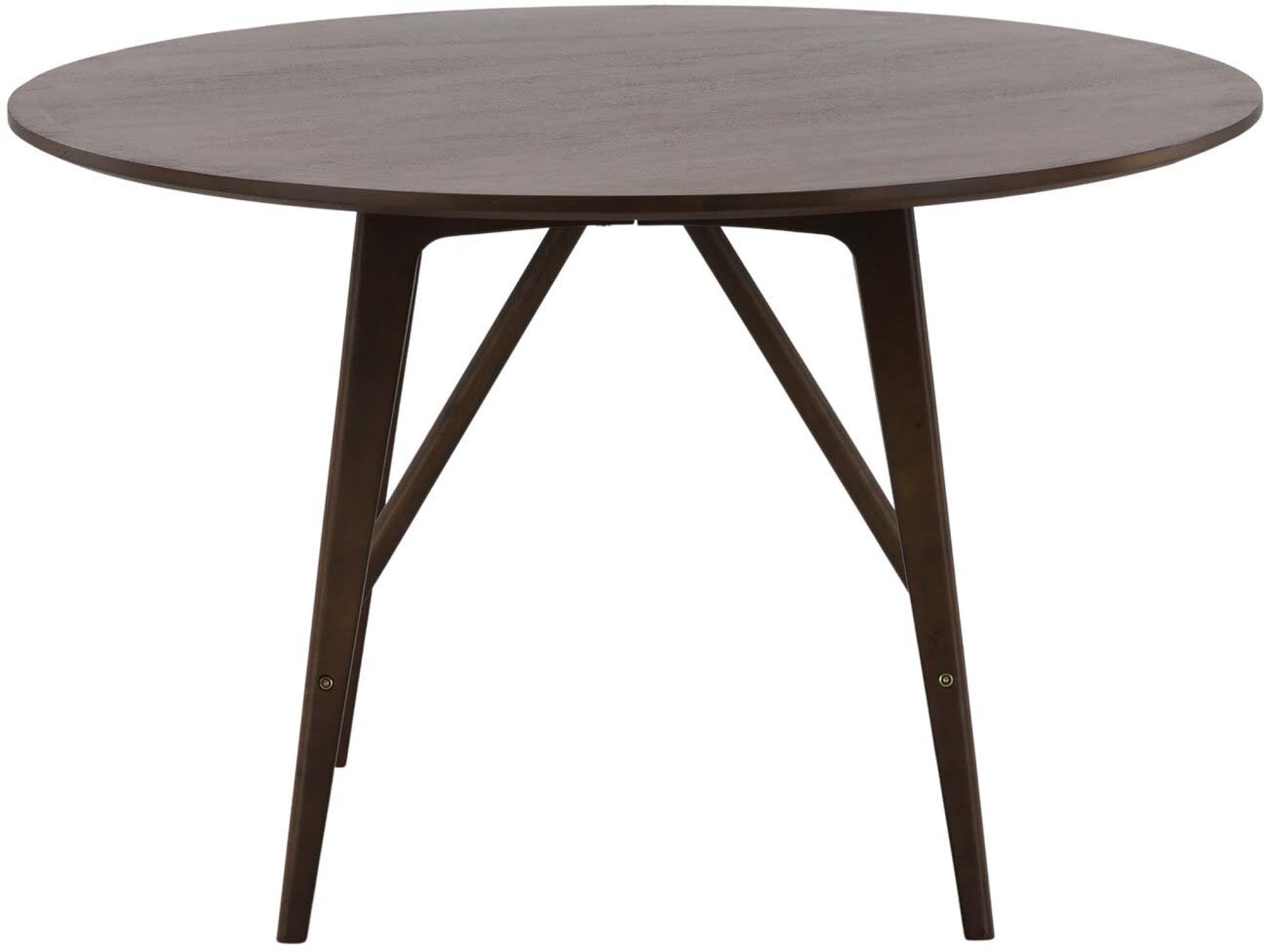 Moderner Kaseindon Tisch von Venture Home in natürlichem Walnuss-Look.