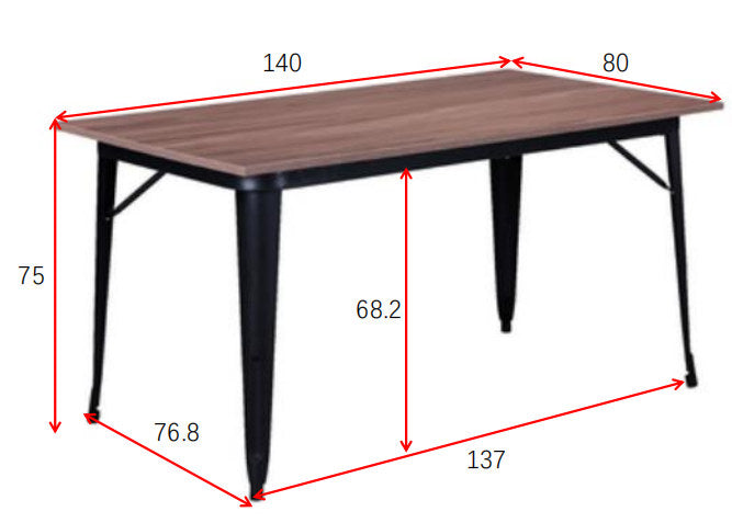 Tempe Tisch in Nussbaum präsentiert im Onlineshop von KAQTU Design AG. Esstisch ist von Venture Home