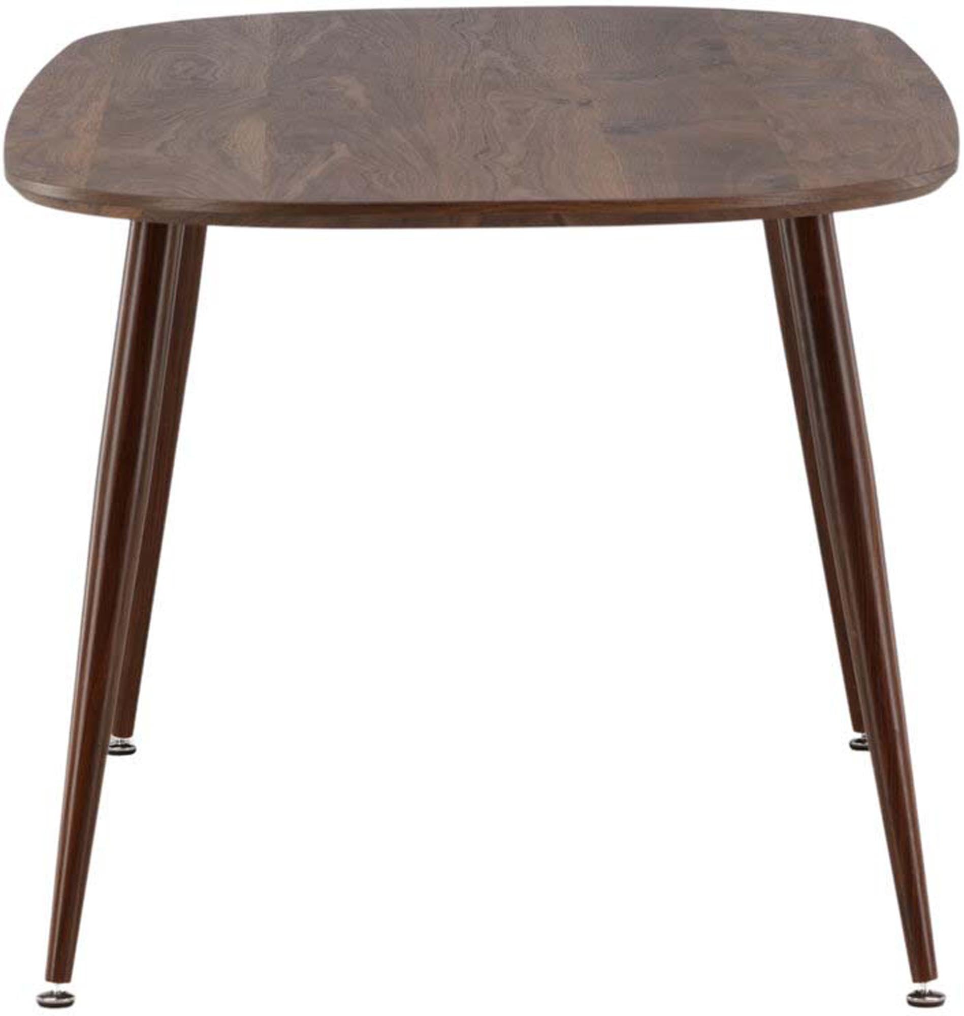 Entdecken Sie den Sanford Esstisch von Venture Home: 180x90x75 cm, pflegeleichte MDF-Oberfläche, moderne Metallbeine, ideal für gesellige Runden.