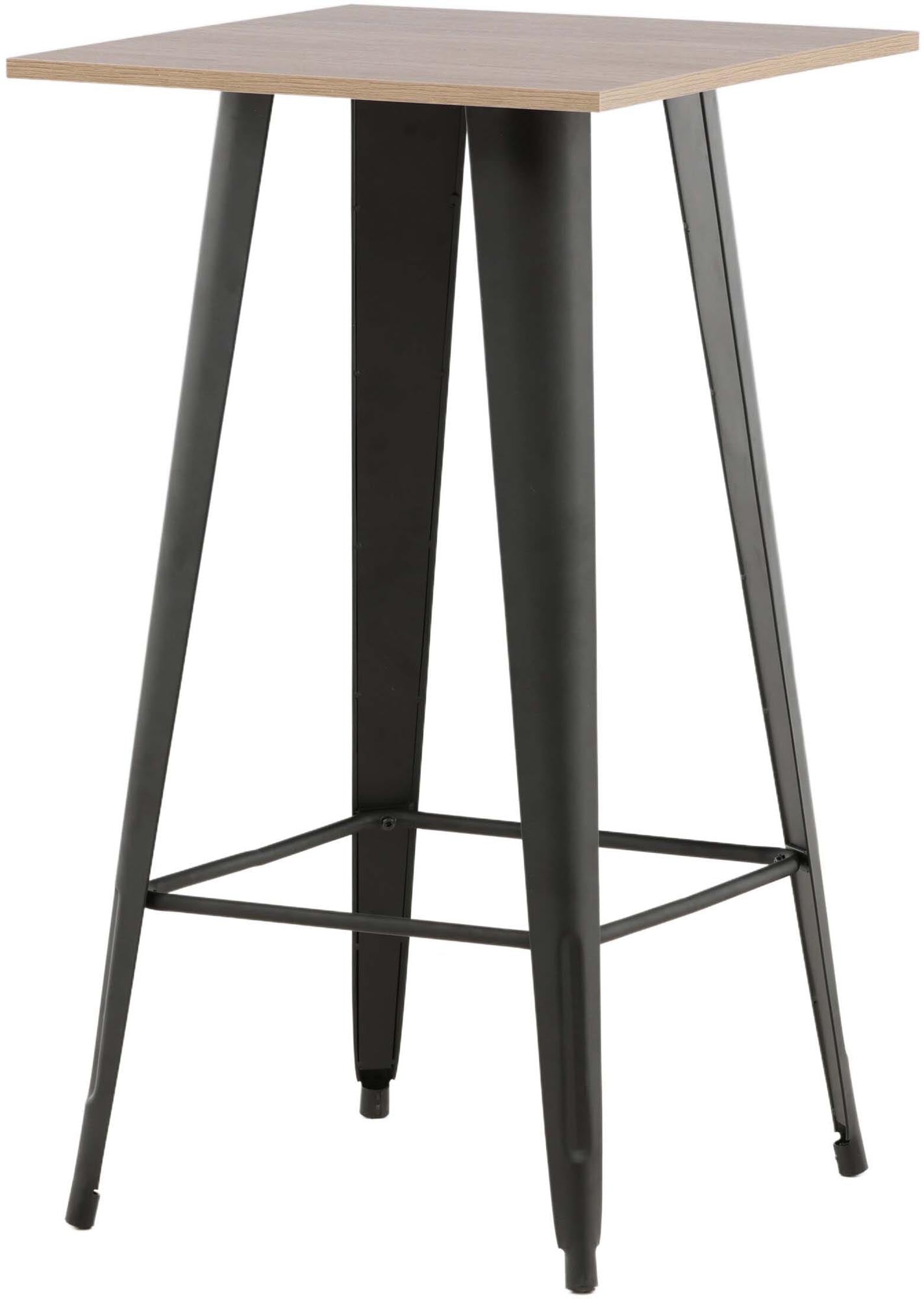 Der Tempe Bartisch von Venture Home vereint modernes Design mit Funktionalität. Ideal für kleine Räume, aus langlebigem MDF und robustem Metall.