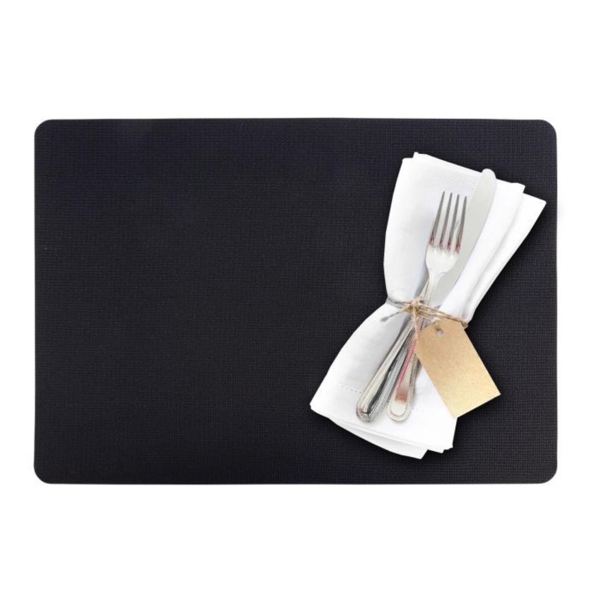 Elegantes Tischset Terra von Westmark, 43x30cm, in Schwarz, ideal für moderne Tischdekoration und stilvolle Essenspräsentation.
