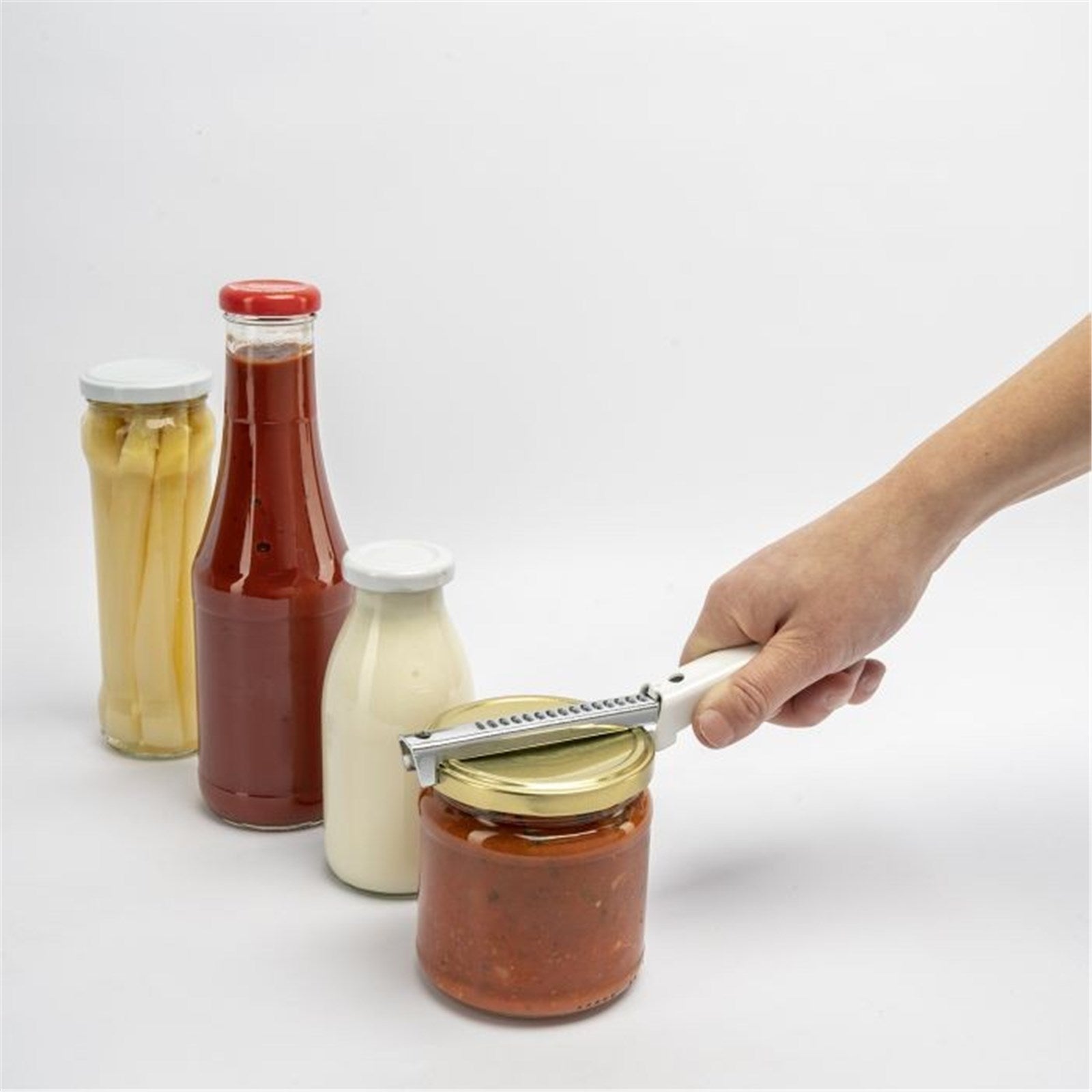 Schraubdeckelöffner Vario von Westmark, 20 cm, ideal für Gläser und Flaschen, robust, benutzerfreundlich und vielseitig einsetzbar.